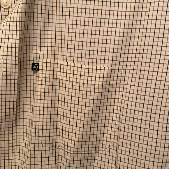 Brooks Brothers Casual Cream Striped button Down Collar Shirt - Large - Picture 3 of 7